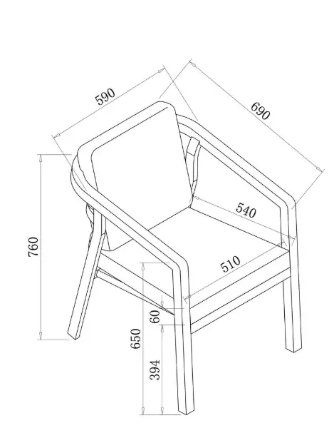 Hartman Loretta 6 Seat Rectangular Set in Driftwood Folie / Meadow