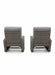 Mid Ulster Garden Centre Amalfi two-tone grey wicker recliner chairs with plush cushions, rear view.