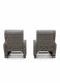 Mid Ulster Garden Centre Amalfi two-tone grey wicker recliner chairs with plush cushions, rear view.