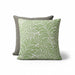 Mid Ulster Garden Centre Bramblecrest outdoor scatter cushions in green leaf pattern and solid grey, 45cm square.