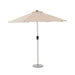 Mid Ulster Garden Centre Bramblecrest 3m sand-coloured garden parasol with brushed aluminium pole and granite base