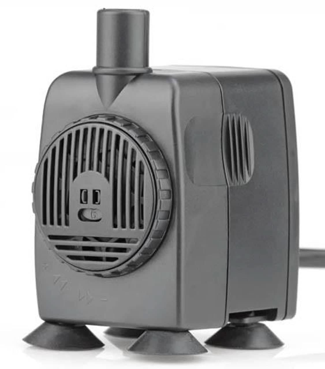 Mid Ulster Garden Centre black submersible water pump for garden fountains with suction cup base