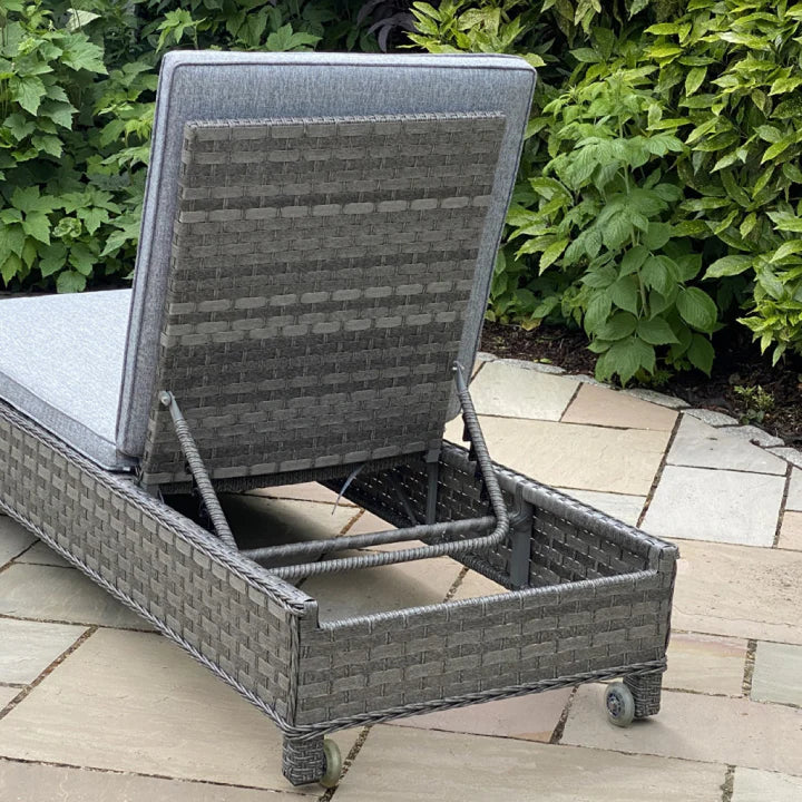 Amalfi Sun Lounger Bed with Side Table