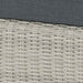 Bramblecrest Monterey Dove Grey Rattan Bistro Table Set with 2 Armchairs