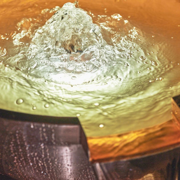 Oase Copper Bowl Water Feature Round 60 with 4 spillways