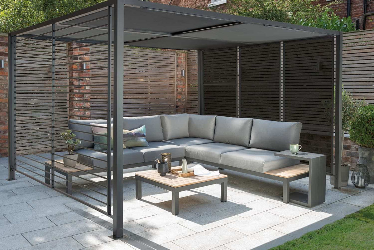 Kettler Deluxe 3 x 3.5m Aluminium Canopy (with LED Solar Lights)