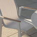 Bramblecrest Sofia Round Table with 4 Armchairs, Parasol & Base Set - Grey