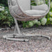 Bramblecrest Santiago Single Open Weave Hanging Egg Chair in Mocha
