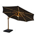 Hartman Seychelles 3.5m Round Cantilever Parasol with Folie Pole in Dark Grey