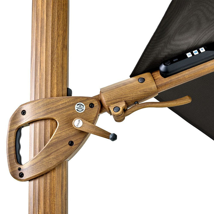 Hartman Seychelles 3.5m Round Cantilever Parasol with Folie Pole in Dark Grey