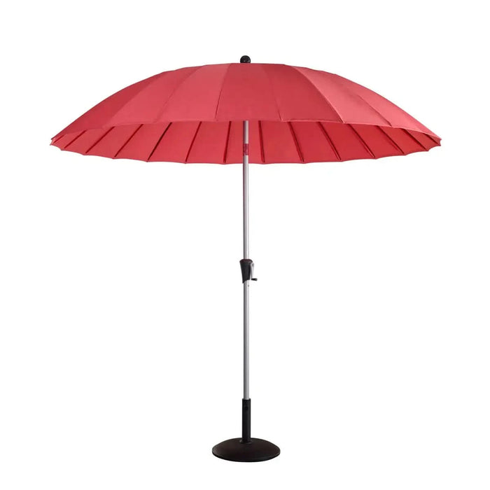 Hartman Shanghai Round 2.7m Parasol - Navy, Ochre, Red Coral