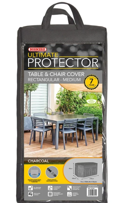 Bosmere Ultimate Protector Rectangular Patio Set Cover, Medium in Green, U530G