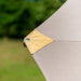 Hardwood Round Luxury Sun Parasol with Pulley 3.5m Dia - UPT35