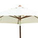 Hardwood Round Luxury Sun Parasol with Pulley 3.5m Dia - UPT35