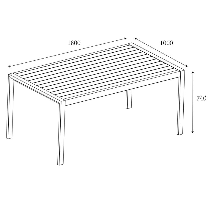 Hartman Sonas 6 Seater Rectangular Dining Set