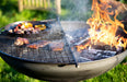 Firepits UK BBQ's and Firepits Plain Jane Garden Fire Pit with Swing Arm BBQ - various sizes from 60cm - 90cm diameter