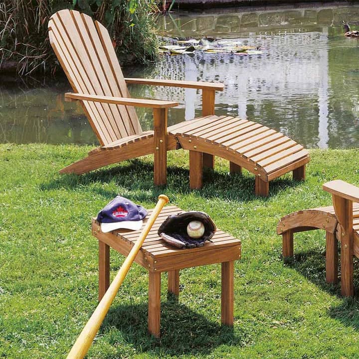 Barlow Tyrie Adirondack Armchair with footstool Ireland UK