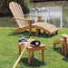 Barlow Tyrie Adirondack Armchair with footstool Ireland UK