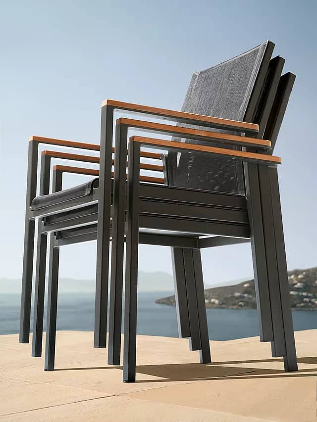 Barlow Tyrie Aura Dining in Graphite 