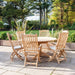Alexander Rose Garden Furniture Alexander Rose Roble Bengal Round 6 Seater Set - Folding Carver