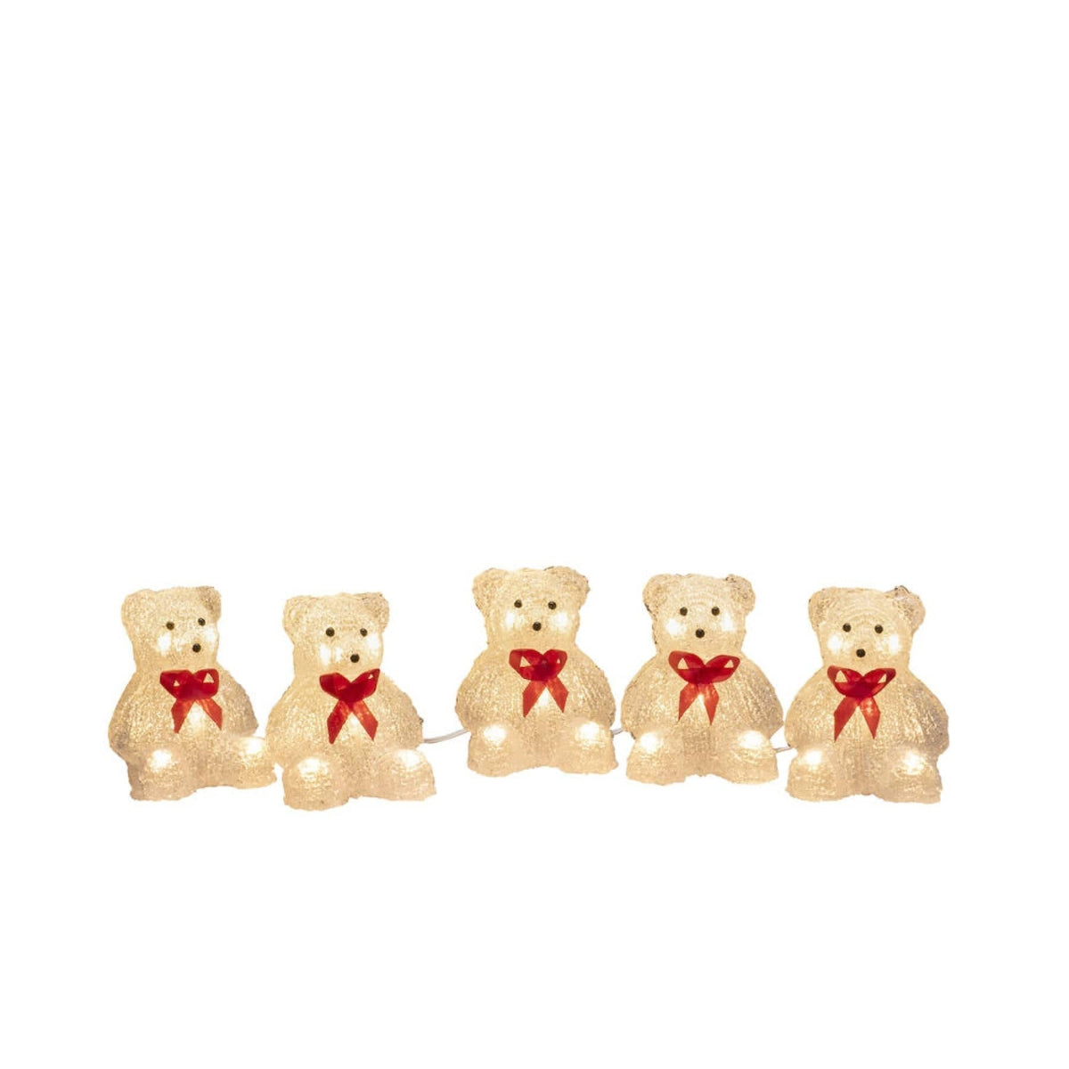 Acrylic Bears 5pc 12cm