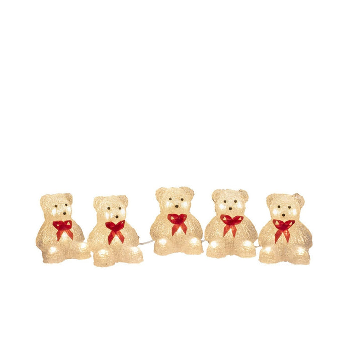 Acrylic Bears 5pc 12cm