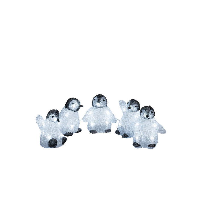 8 Piece Acrylic Penguin Light Set 12.5cm