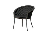 Alexander Rose Cordial Dark Grey Dining Chair with Cushion