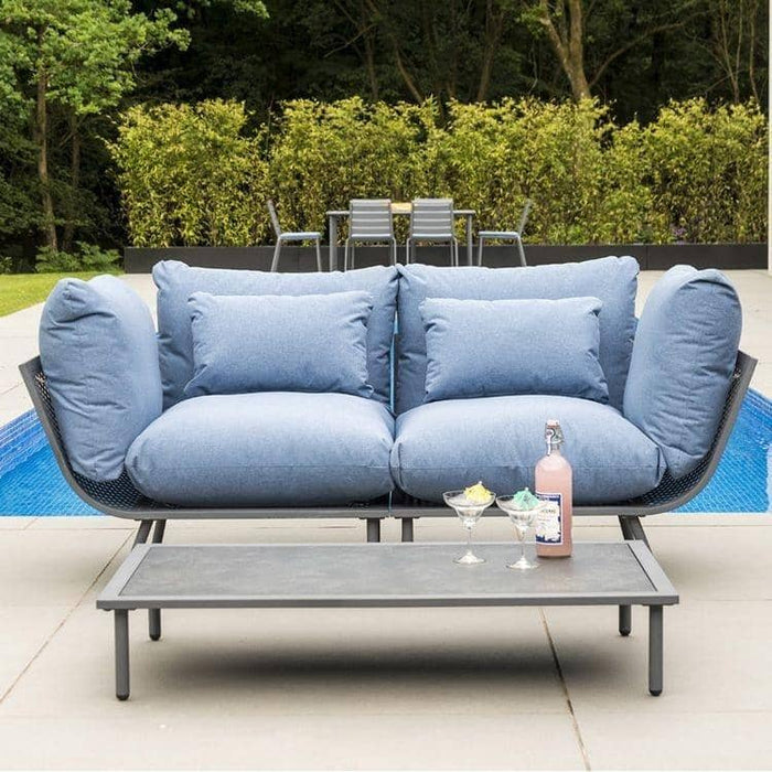Alexander Rose Garden Furniture Alexander Rose Beach Footstool Flint/Grey