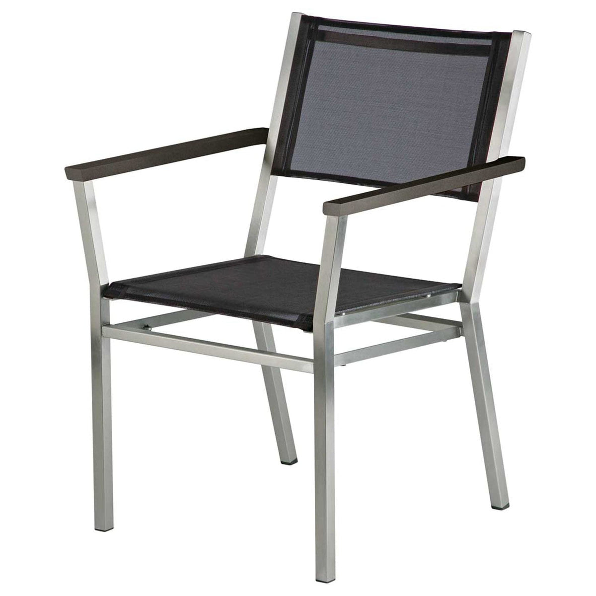 Barlow Tyrie Garden Furniture Barlow Tyrie Equinox Carver Graphite Arm with Charcoal Sling