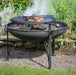 Firepits UK BBQ's and Firepits Plain Jane Garden Fire Pit with Swing Arm BBQ - various sizes from 60cm - 90cm diameter