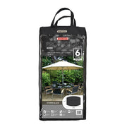 Bosmere Garden Furniture Accessories Bosmere Protector 6000 Circular Patio Set Cover - 8 Seat - Storm Black - D524