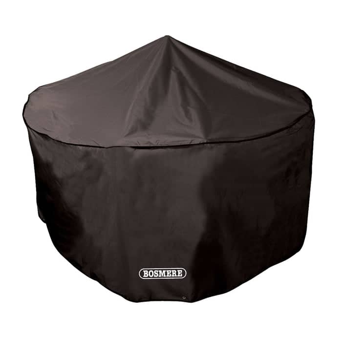 Bosmere Garden Furniture Accessories Bosmere Protector 6000 Circular Patio Set Cover - 8 Seat - Storm Black - D524