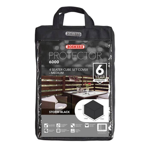 Bosmere Garden Furniture Accessories Bosmere Protector 6000 (Modular) 4 Seater Cube Set Cover Medium - M645