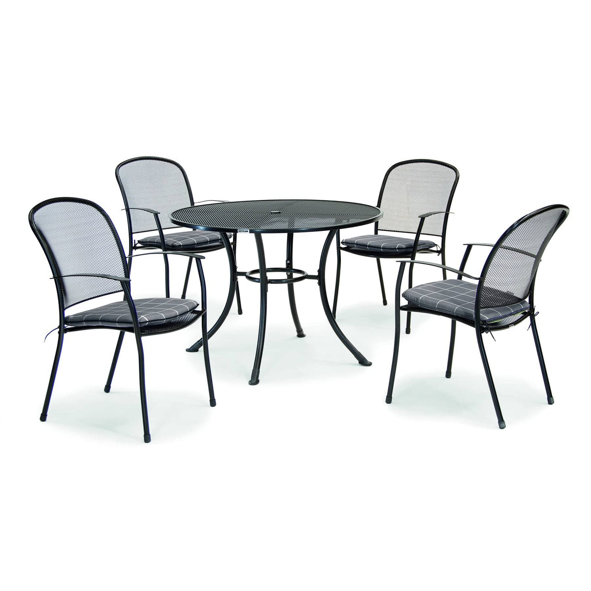 Kettler Caredo 4 Seat Garden Dining Complete Set inc parasol & cushions