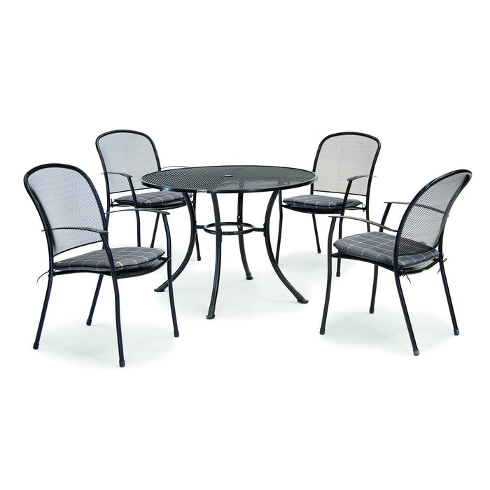 Kettler Caredo 4 Seat Garden Dining Complete Set inc parasol & cushions