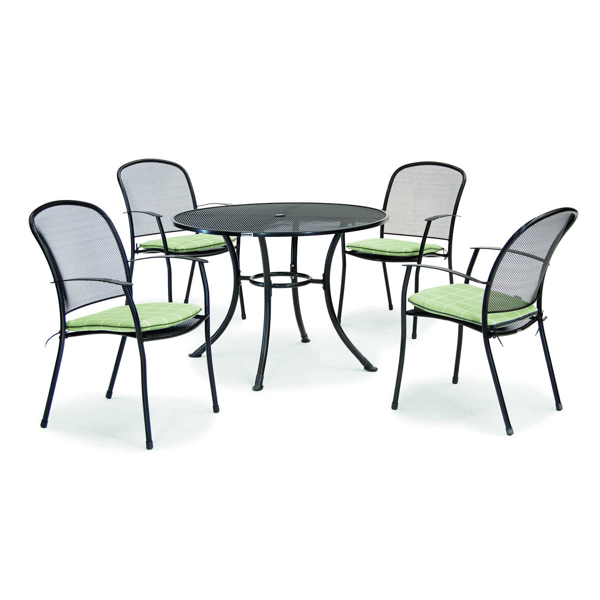 Kettler Caredo 4 Seat Garden Dining Complete Set inc parasol & cushions