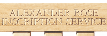 Alexander Rose Garden Furniture Accessories Direct Wood Engraving Alexander Rose Plaques & Engravings
