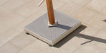 Barlow Tyrie Garden Furniture Accessories Barlow Tyrie Napoli 3.5m Square Cantilever Parasol With Free Standing Base