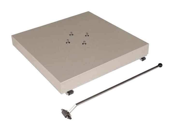 Barlow Tyrie Garden Furniture Accessories Barlow Tyrie Napoli 3.5m Square Cantilever Parasol With Free Standing Base