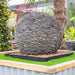 Mid Ulster Garden Centre Water Feature Grey Planet Slate Sphere Garden Water Feature - 50cm Diameter