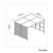 Kettler Garden Furniture Accessories Kettler Panalsol Deluxe 3 x 3.5m Aluminium Canopy (with LED Solar Lights)