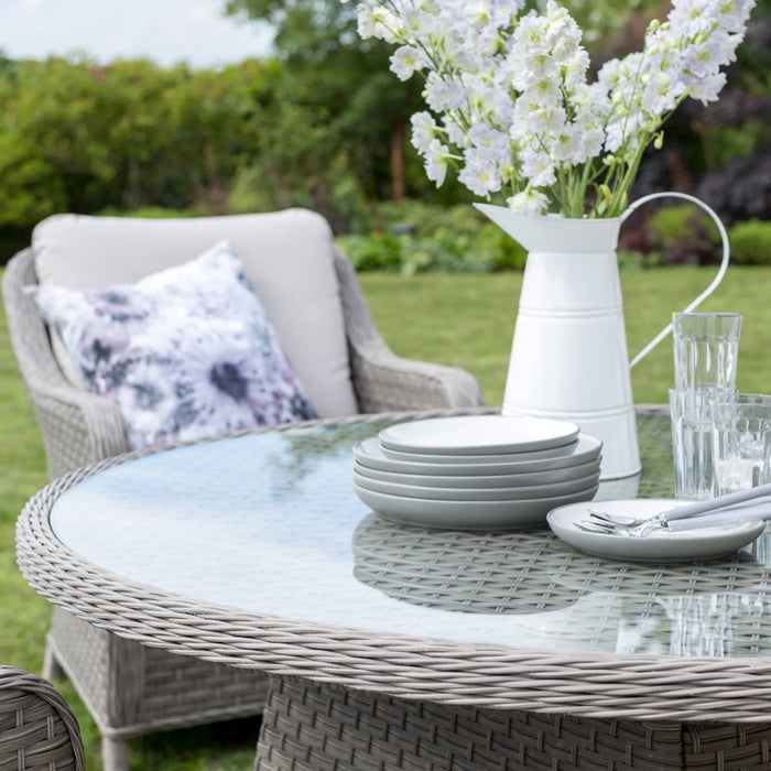 Kettler Garden Furniture Kettler Charlbury Casual Dining 6 Seater Round Garden Table And Chairs Set