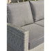 Kettler Garden Furniture Kettler Palma Sofa Set With Glass Top Table in White Wash
