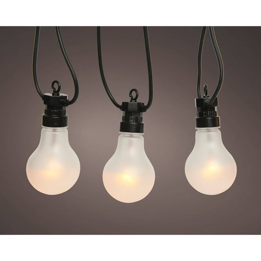 Kaemingk Christmas lighting Kaenmingk Led Party Globes 12L Blk/Flame