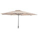 Alexander Rose Garden Furniture Accessories Ecru / No Alexander Rose Aluminium Round Parasol with Tilt and Crank 3.0m Diameter in Ecru, Forest Green or Taupe