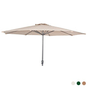 Alexander Rose Garden Furniture Accessories Alexander Rose Aluminium Round Parasol with Tilt and Crank 3.0m Diameter in Ecru, Forest Green or Taupe