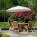 Alexander Rose Garden Furniture Accessories Alexander Rose Round Cantilever 3.0m Parasol - Charcoal, Ecru, Taupe