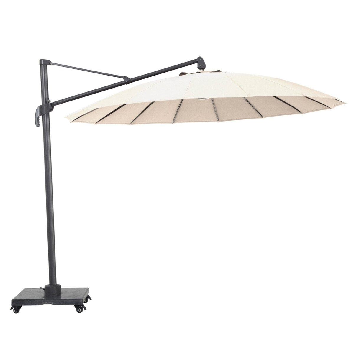 Alexander Rose Garden Furniture Accessories Ecru Alexander Rose Round Cantilever 3.0m Parasol - Charcoal, Ecru, Taupe