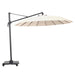 Alexander Rose Garden Furniture Accessories Ecru Alexander Rose Round Cantilever 3.0m Parasol - Charcoal, Ecru, Taupe